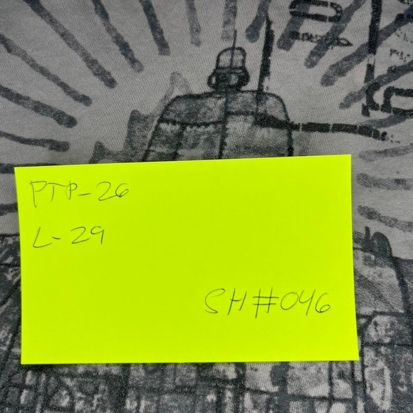 Foundry Supply Co Mens 2XL Grey Graphic Tee Airplane Blueprint Distressed Shirt - Picture 8 of 8